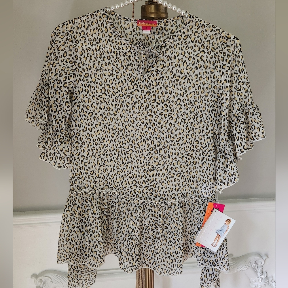 Girls Leopard Print Swim Coverup